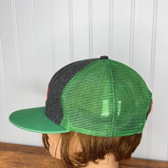 VENSE Lures Logo Fish Green Gray Baseball Mesh Back Snapback Cap Hat - Picture 5 of 10